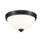Z-Lite Ashton 2 Light Flush Mount, Matte Black & Matte Opal 443F2-MB - alternate 1